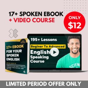 17+ English Spoken Ebook + Video Course (195+ Lectures)