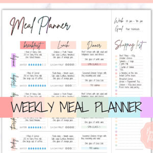 Meal Planner Sheets